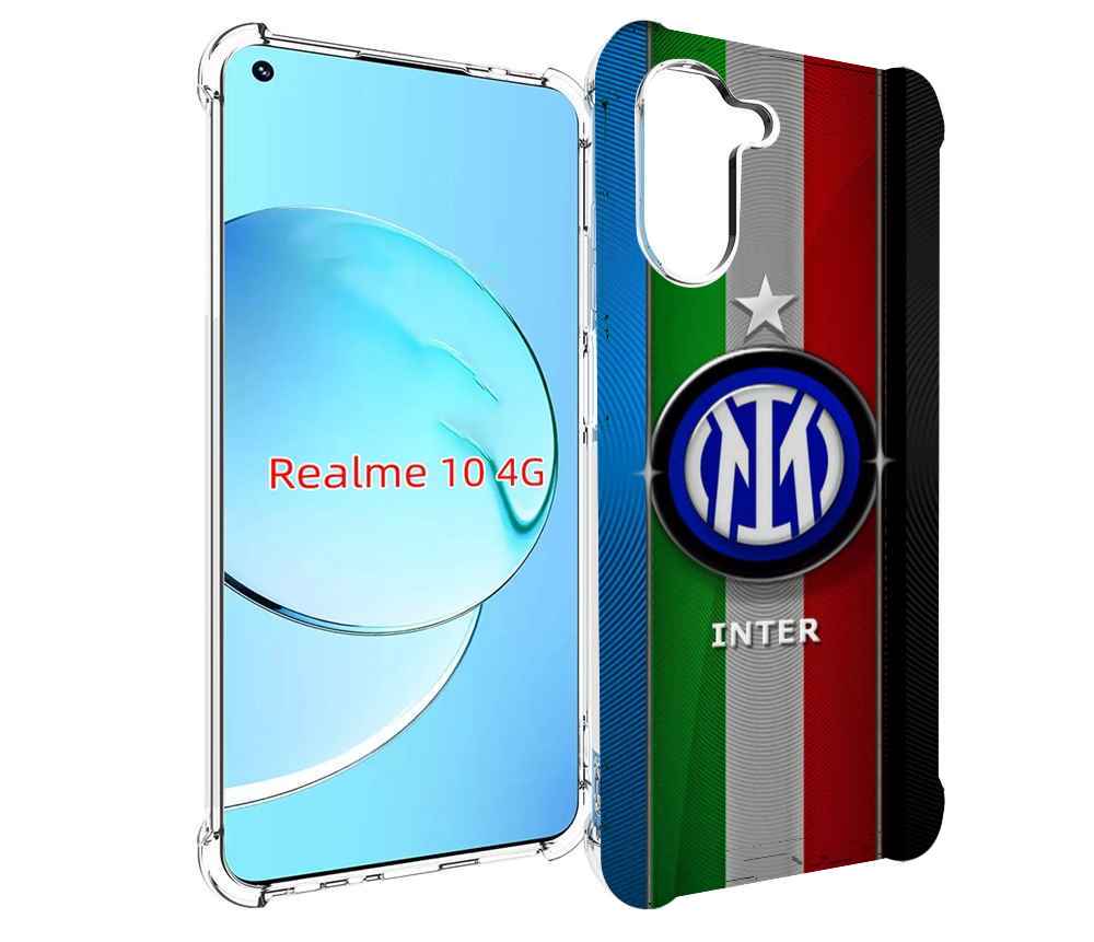 

Чехол MyPads фк интер милан для Realme 10, Прозрачный, Tocco