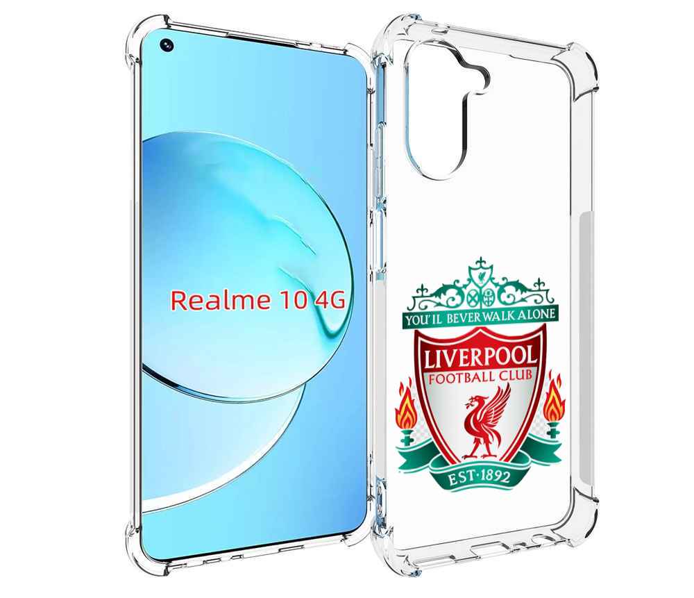 

Чехол MyPads фк ливерпуль мужской для Realme 10, Прозрачный, Tocco