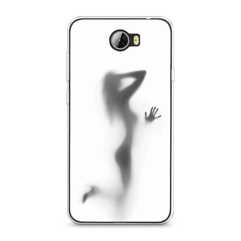 

Чехол Awog на Honor 5A "Стекло в душе", Белый;серый;черный, 60350-7