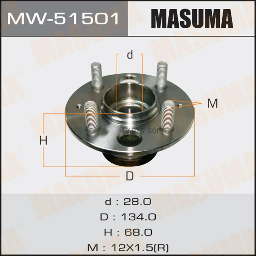 Подшипник задн. ступ.[ступица] MASUMA mw51501