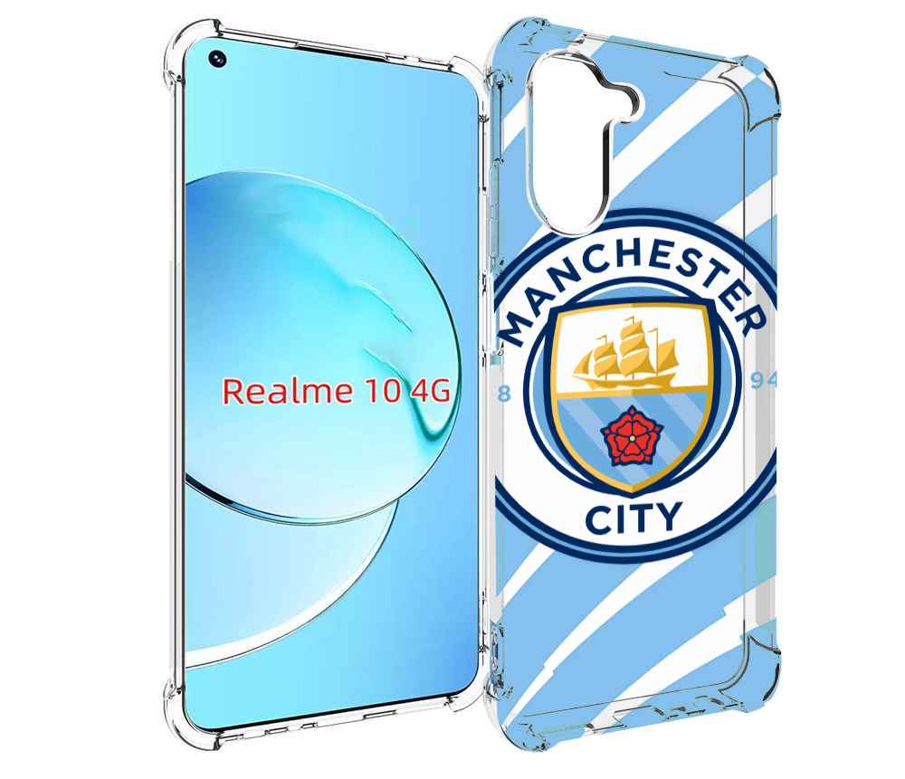 

Чехол MyPads фк манчестер сити для Realme 10, Прозрачный, Tocco