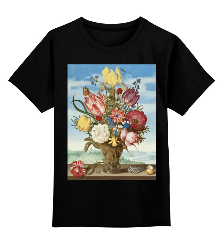 Детская футболка классическая унисекс Printio Букет цветов на полке (амброзиус босхарт) амброзиус босхарт старший ы
