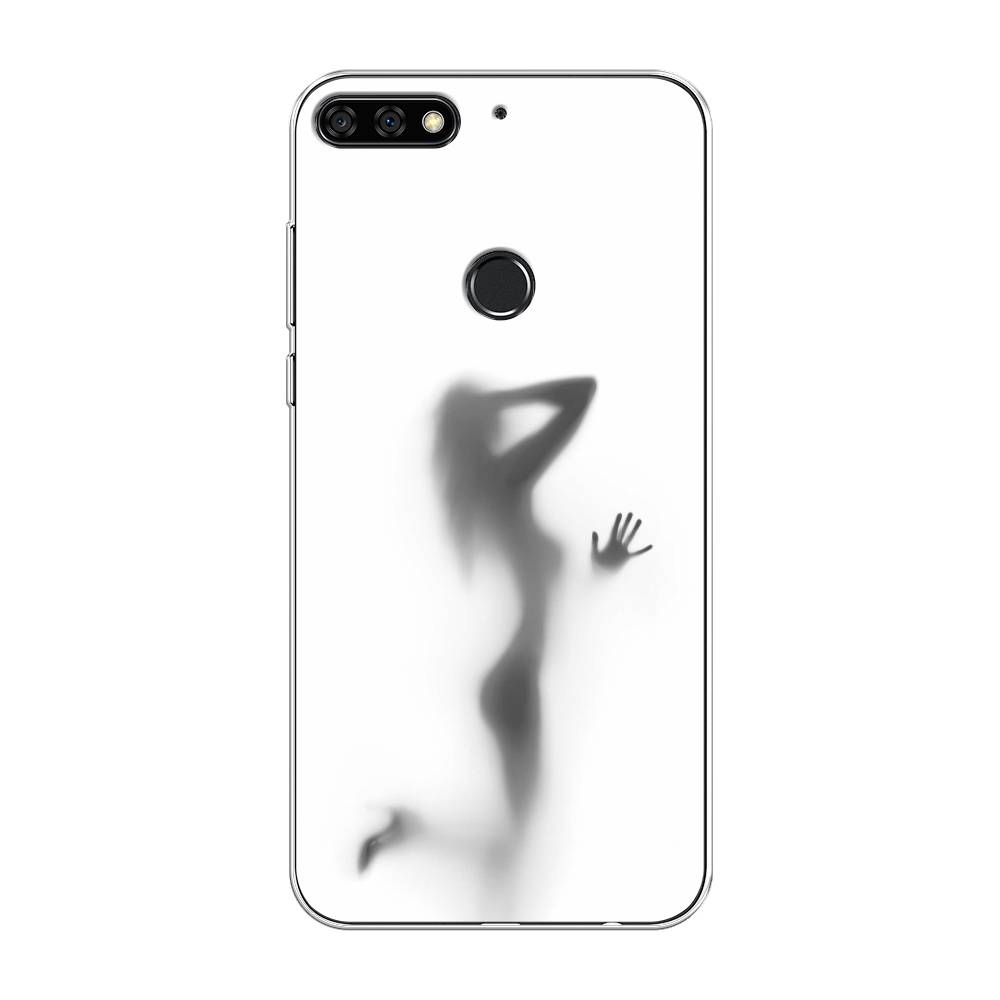 

Чехол Awog на Honor 7C Pro "Стекло в душе", Белый;серый;черный, 65550-7