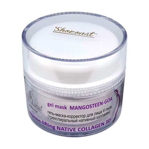 Гель-маска ШОКОНАТ для лица V-типа Mangosteen-Goa express-lifting Native collagen 3D 50 мл 990₽