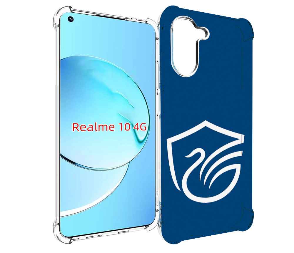 

Чехол MyPads фк олимп долгопрудныи мужской для Realme 10, Прозрачный, Tocco