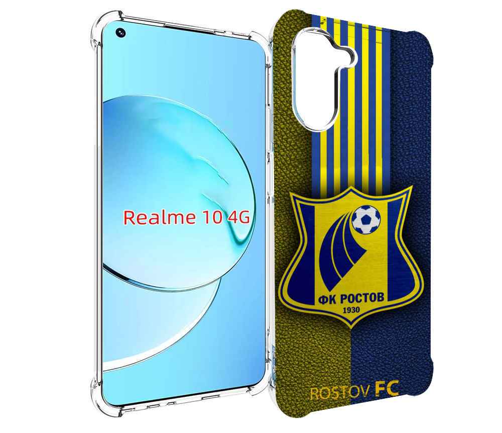 

Чехол MyPads фк ростов мужской для Realme 10, Прозрачный, Tocco