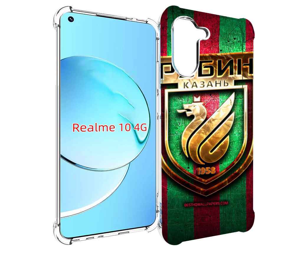 

Чехол MyPads фк рубин казань для Realme 10, Прозрачный, Tocco