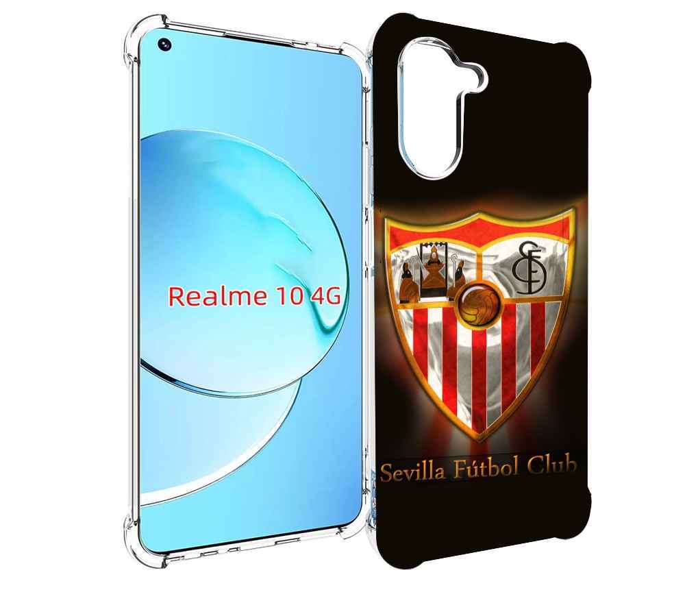 

Чехол MyPads фк севилья испания мужской для Realme 10, Прозрачный, Tocco
