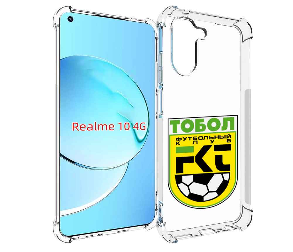 

Чехол MyPads фк тобол мужской для Realme 10, Прозрачный, Tocco