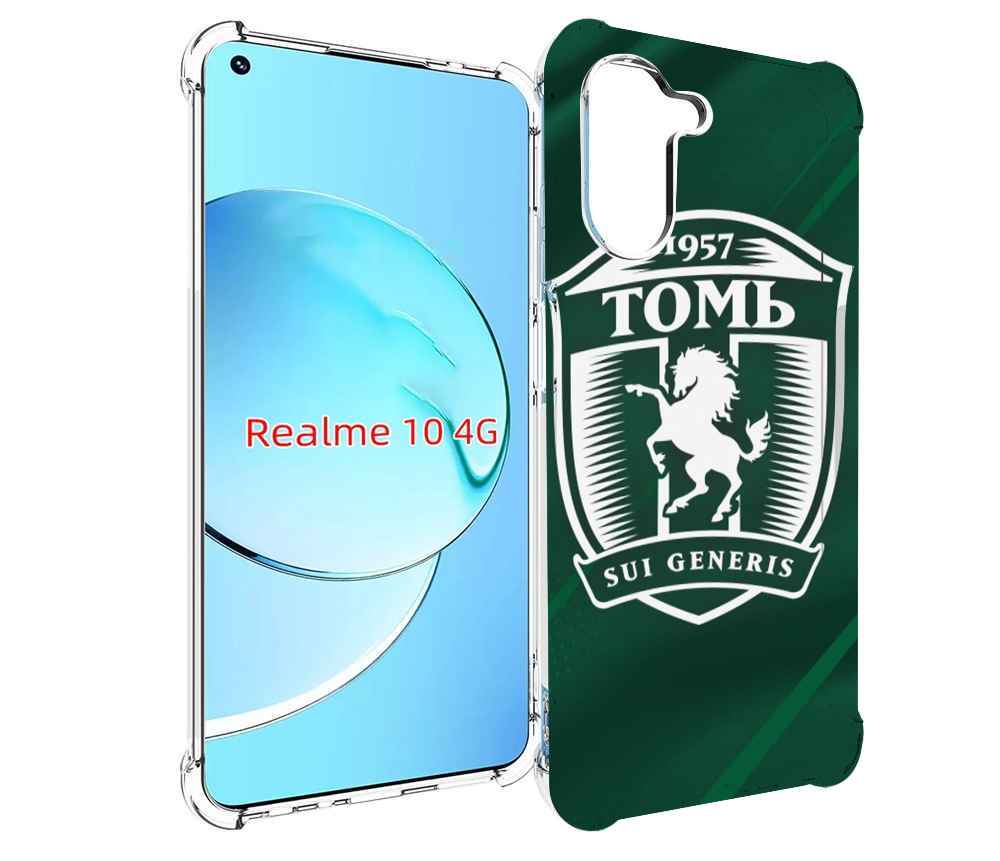 

Чехол MyPads фк томь томск для Realme 10, Прозрачный, Tocco