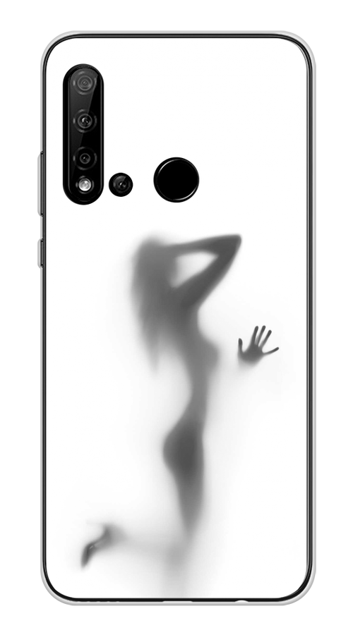

Чехол Awog на Huawei Nova 5i "Стекло в душе", Белый;серый;черный, 69850-7