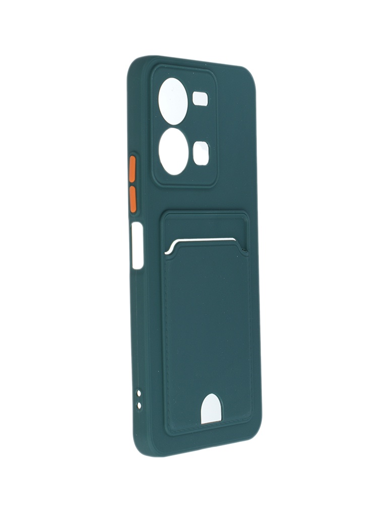 

Чехол Neypo Для Vivo Y35 Pocket Matte Silicone С Карманом Dark Green Npm57213, Зеленый, Vivo Y35