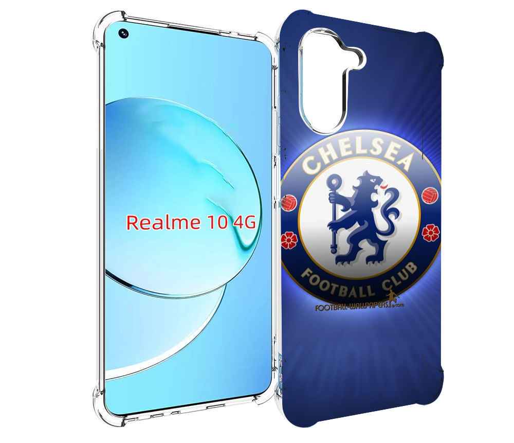 

Чехол MyPads фк челси лондон мужской для Realme 10, Прозрачный, Tocco