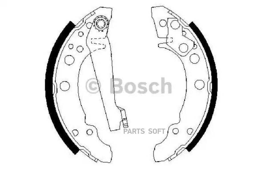 

Тормозные колодки Bosch барабанные 0986487002