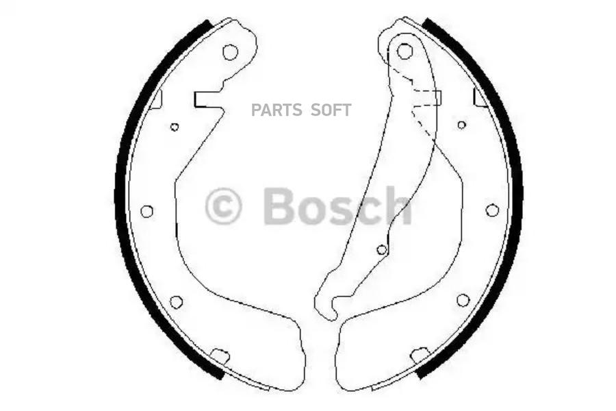 

Тормозные колодки Bosch барабанные 0986487264