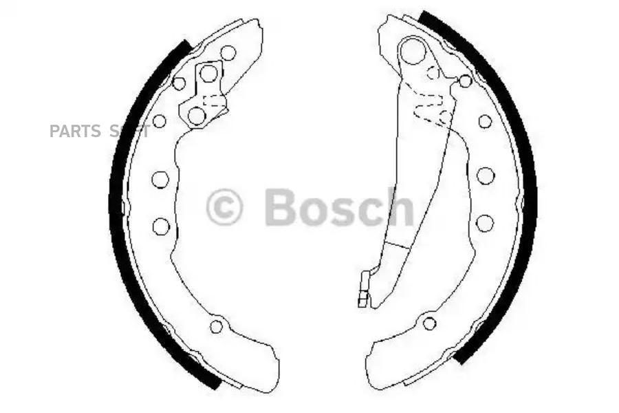 

Тормозные колодки Bosch барабанные 0986487281