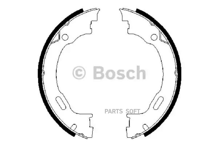 

Тормозные колодки Bosch барабанные 0986487609