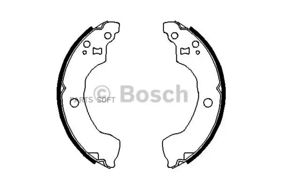 

Тормозные колодки Bosch барабанные 0986487691