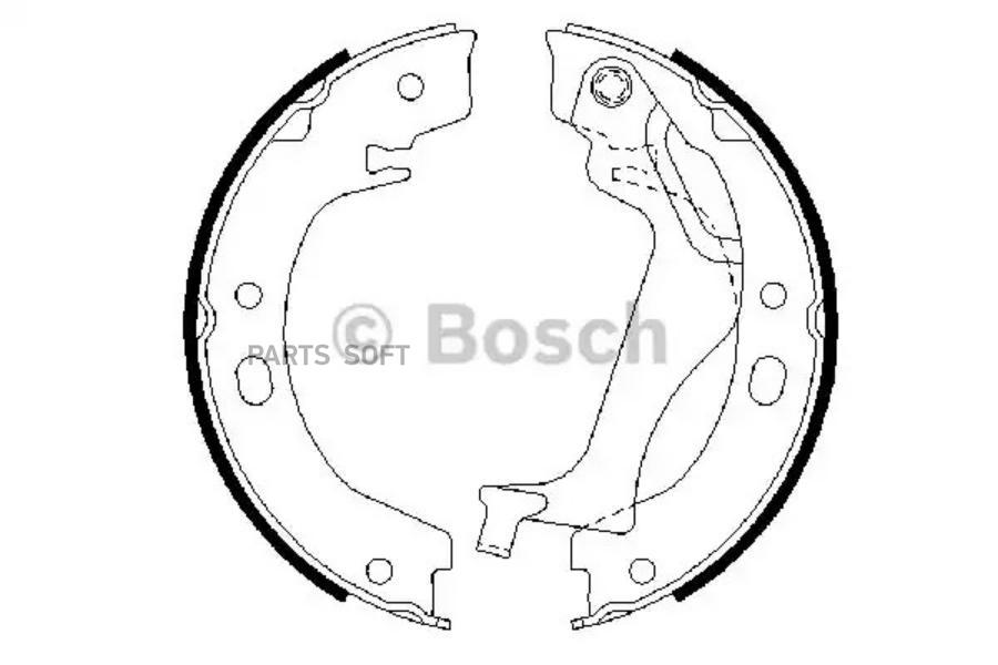 

Тормозные колодки Bosch барабанные 0986487713