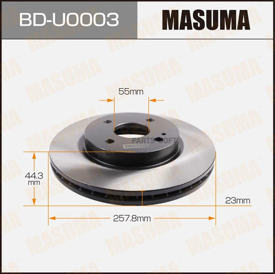 Тормозной диск MASUMA bdu0003