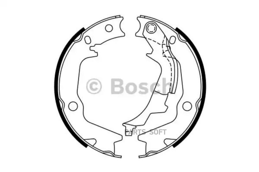 

Тормозные колодки Bosch барабанные 0986487769
