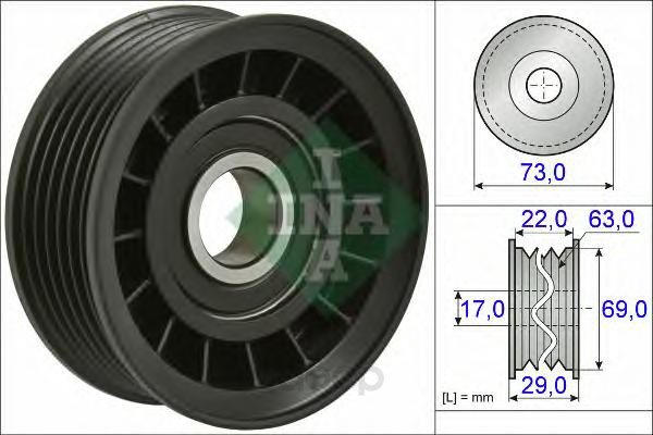 

Ролик обводной FORD FOCUS II 1.8/2.0, III 1.6, VOLVO S40 II 1.8/2.0 532064910