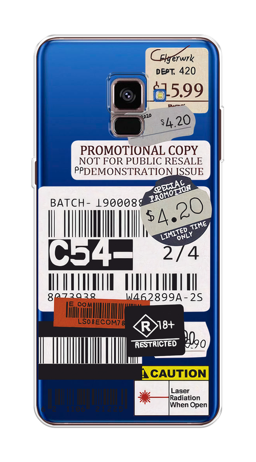 

Чехол на Samsung Galaxy A8 2018 "Flight to Paris", Серый;бежевый, 25450-1
