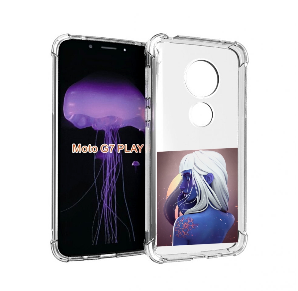 

Чехол MyPads аватар-с-цветком для Motorola Moto G7 Play, Прозрачный, Tocco