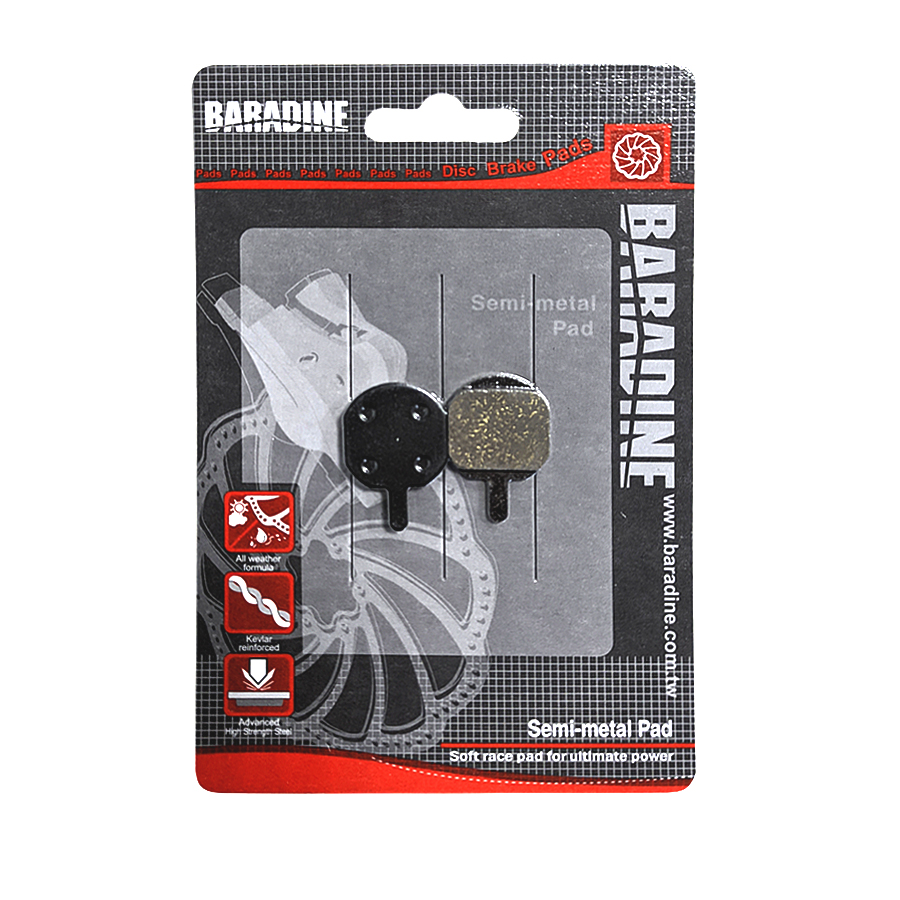 

Тормозные колодки Baradine DS-26, для мех. дисковых тормозов Hayes sole, MX-2, Серый;коричневый