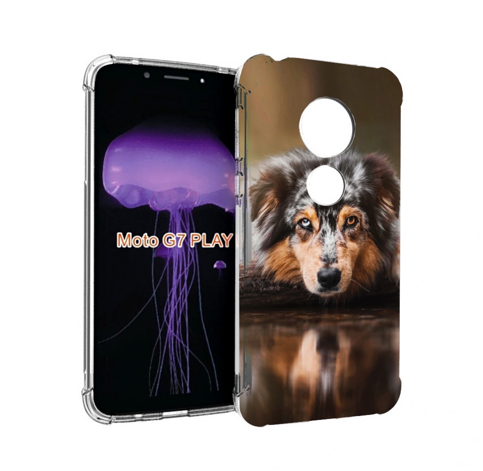 

Чехол MyPads австралииская овчарка для Motorola Moto G7 Play, Прозрачный, Tocco