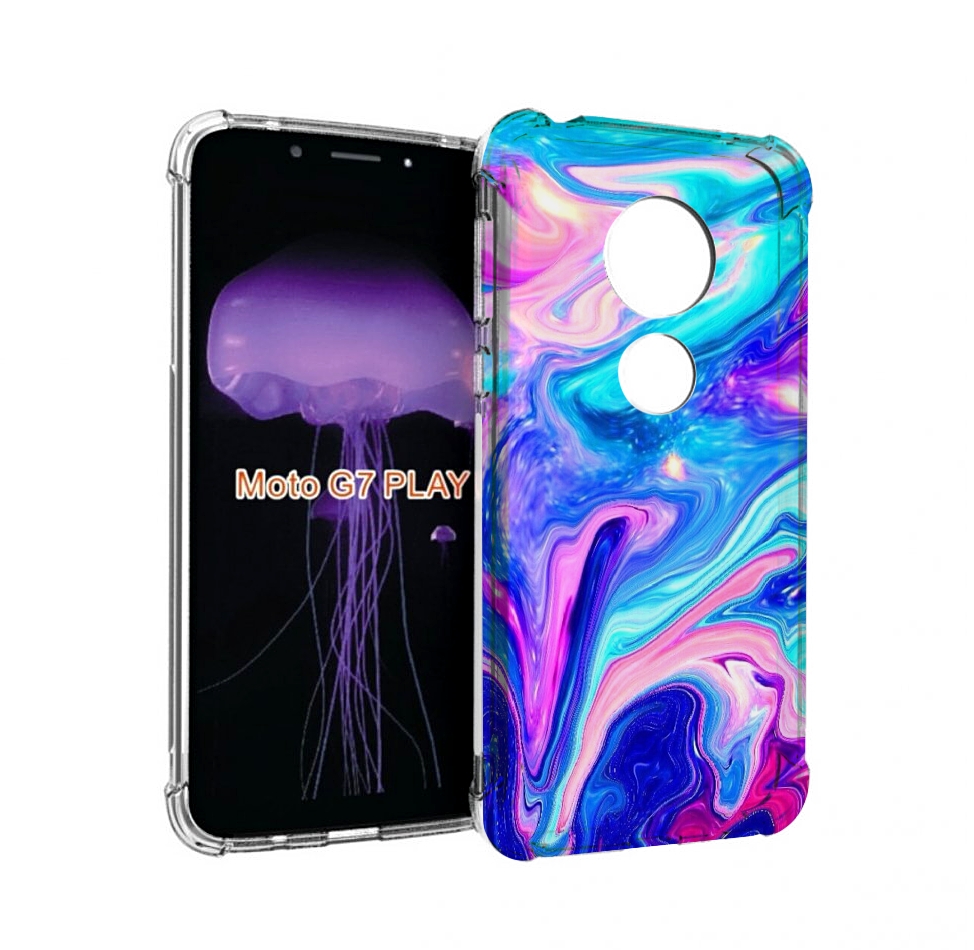 

Чехол MyPads акварельные-краски для Motorola Moto G7 Play, Прозрачный, Tocco