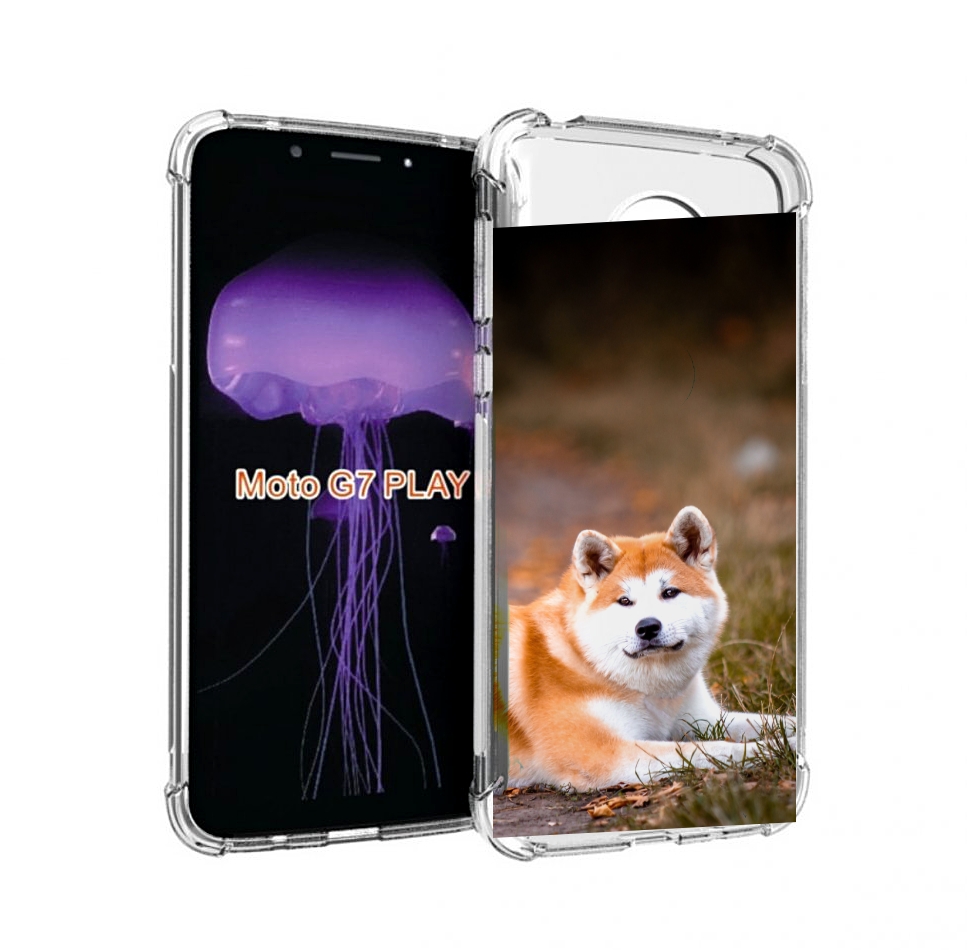 

Чехол MyPads акита ину для Motorola Moto G7 Play, Прозрачный, Tocco