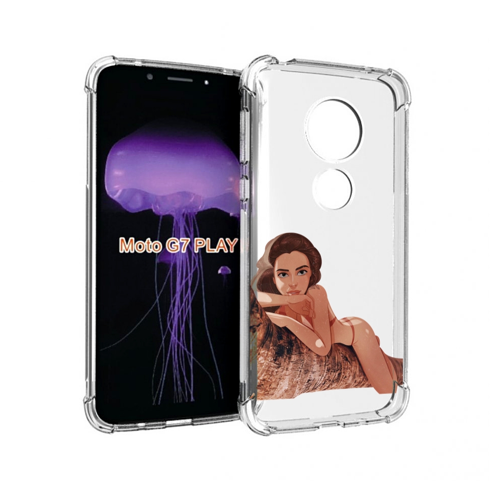 

Чехол MyPads амазонка-на-дереве для Motorola Moto G7 Play, Прозрачный, Tocco