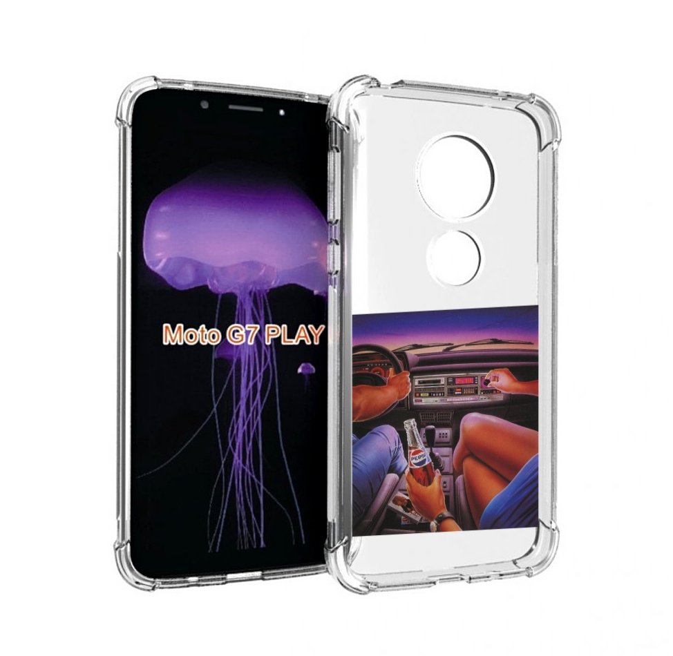 

Чехол MyPads американская машина салон для Motorola Moto G7 Play, Прозрачный, Tocco