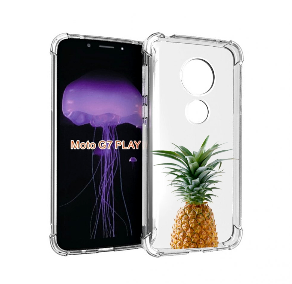 

Чехол MyPads ананас для Motorola Moto G7 Play, Прозрачный, Tocco