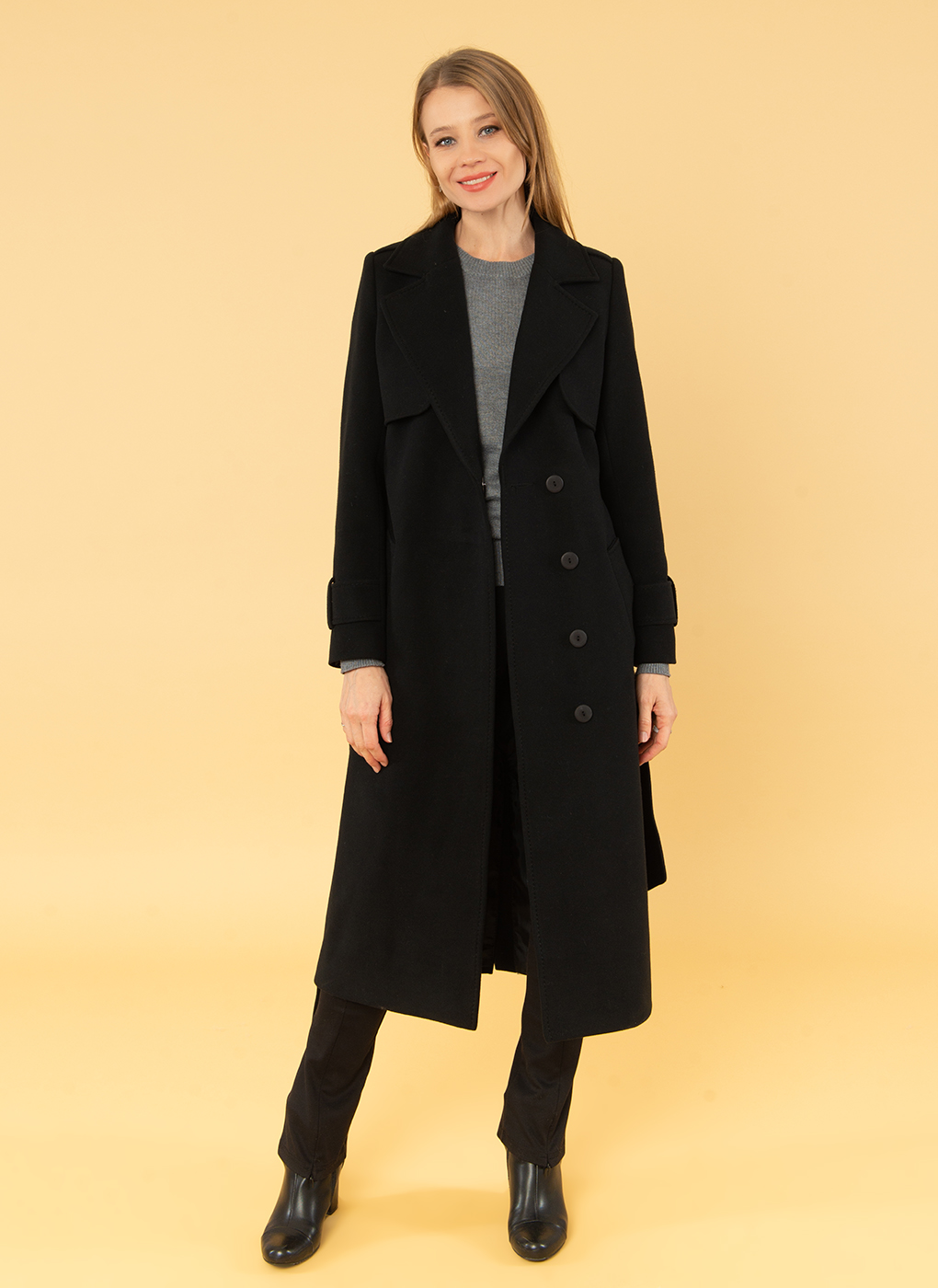 

Пальто женское Sezalto 53448 черное 48 RU, 53448