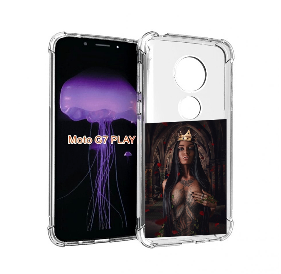 

Чехол MyPads багровый-пик для Motorola Moto G7 Play, Прозрачный, Tocco