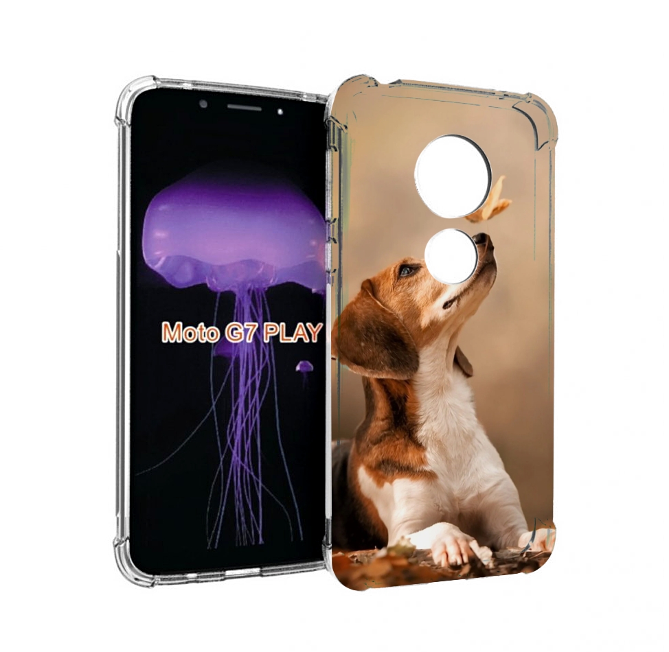 

Чехол MyPads бигль-собака для Motorola Moto G7 Play, Прозрачный, Tocco