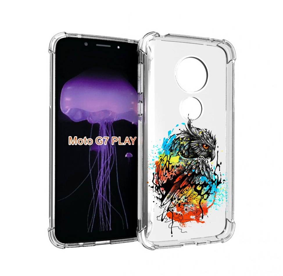 

Чехол MyPads Творческая сова для Motorola Moto G7 Play, Прозрачный, Tocco