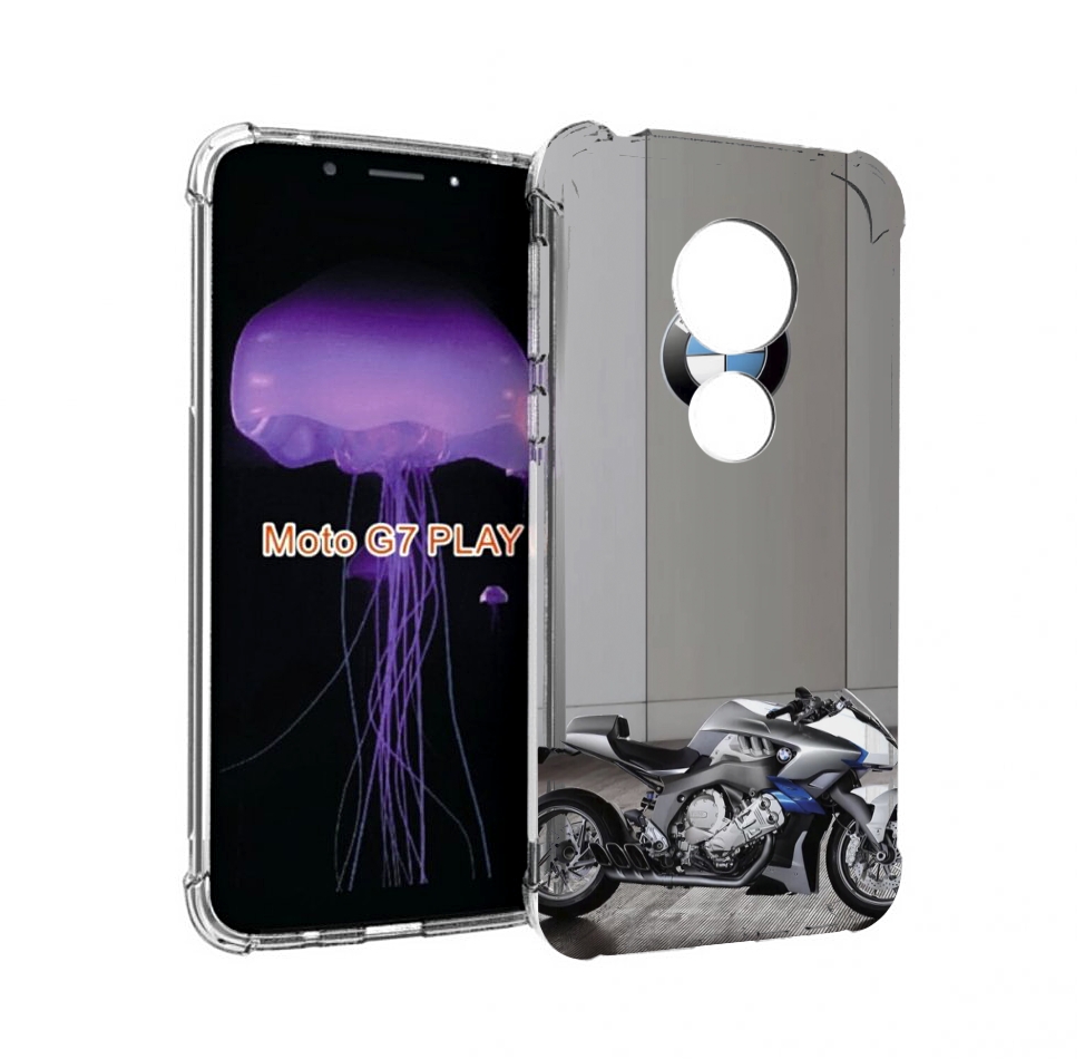 Чехол MyPads бмв мотоцикл для Motorola Moto G7 Play