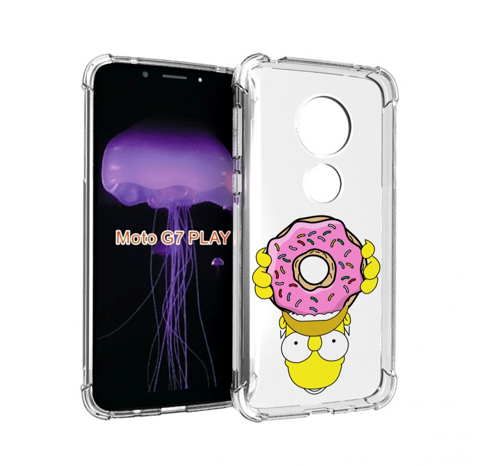 

Чехол MyPads большой-пончик для Motorola Moto G7 Play, Прозрачный, Tocco