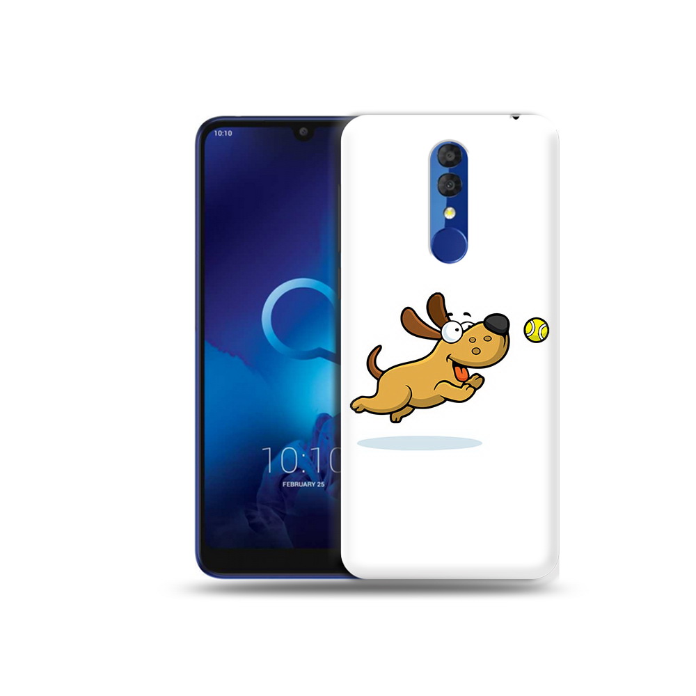 

Чехол MyPads Tocco для Alcatel 3L 5039D (2019) пёсик (PT227139.667.563), Прозрачный, Tocco