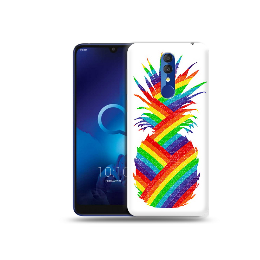 

Чехол MyPads Tocco для Alcatel 3L 5039D (2019) радужный ананас (PT227139.667.566), Прозрачный, Tocco