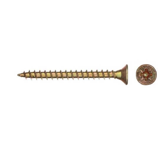 Универсальные саморезы ЗУБР СУ-Ж, 30 х 3.5 ммм, 60 шт, желтый цинк, 300396-35-030