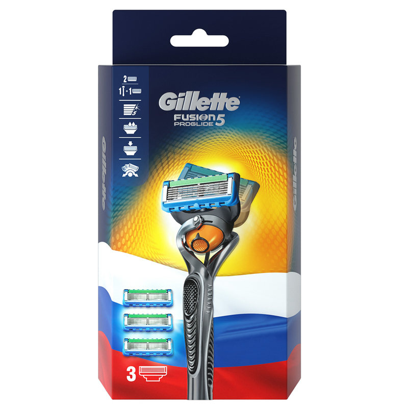 Мужская бритва Gillette Fusion5 ProGlide с 3 сменными кассетами 600001571192