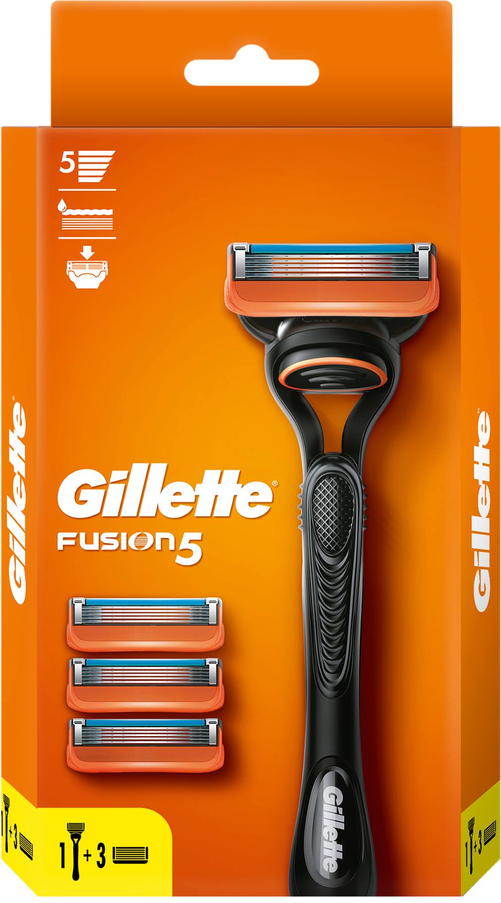 Мужская бритва Gillette Fusion5 с 3 сменными кассетами 600001571193