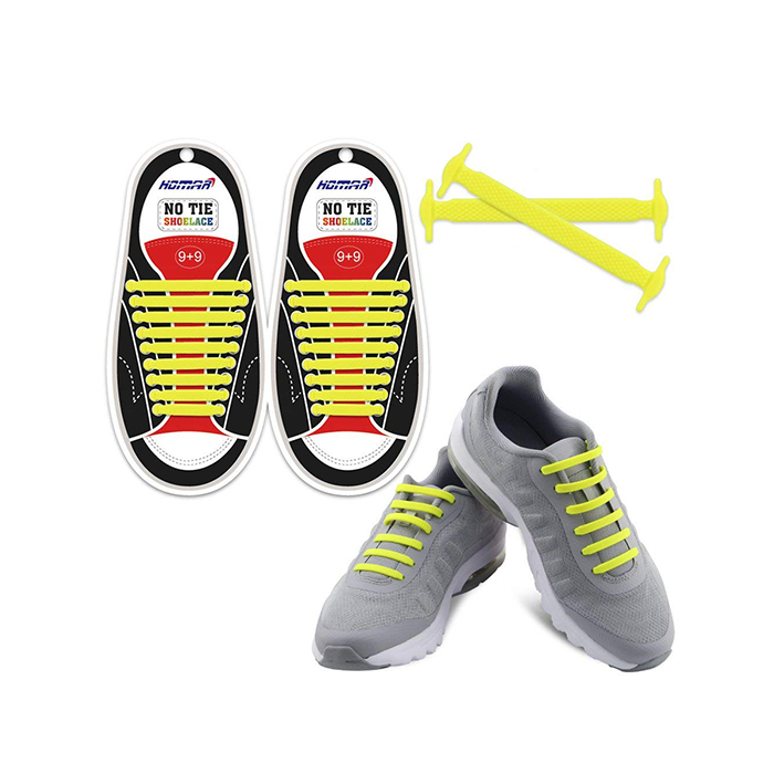 фото Шнурки для обуви lumo силиконовые lm-sls-02 желтые