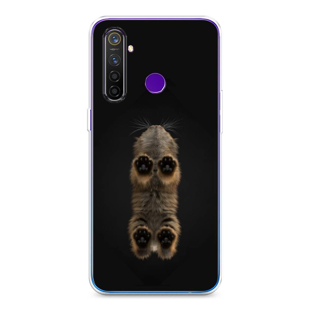 

Чехол Awog на Realme 5 Pro "Кошачьи лапки", Разноцветный, 251650-1