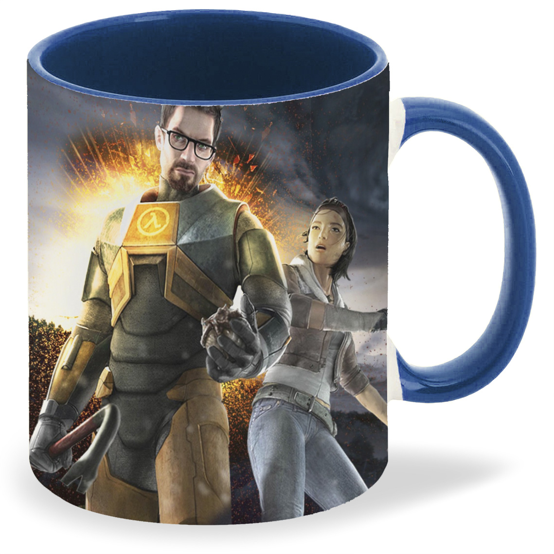 

Кружка лазурная CoolPodarok Half life Халф лайф