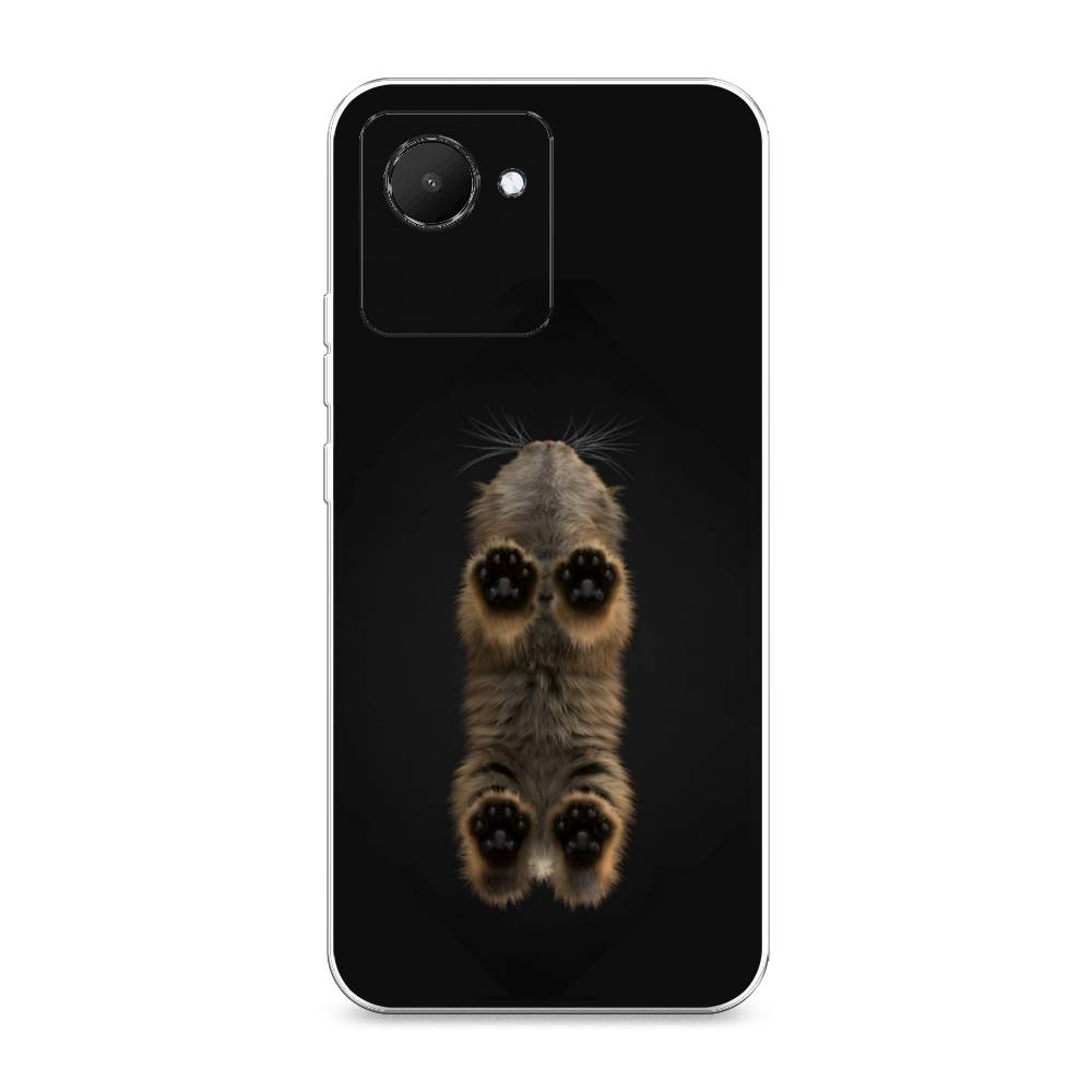 

Силиконовый чехол "Кошачьи лапки" на Realme C30, Разноцветный, 2510550-1